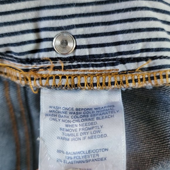 Lands' End Dark Wash Bootcut Denim Jeans - Picture 8 of 9